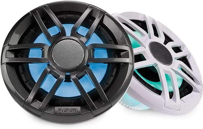 Fusion XS Series Marine Speakers, 6.5" 200-Watt Sports With RGB, A Garmin Brand, Gray, White