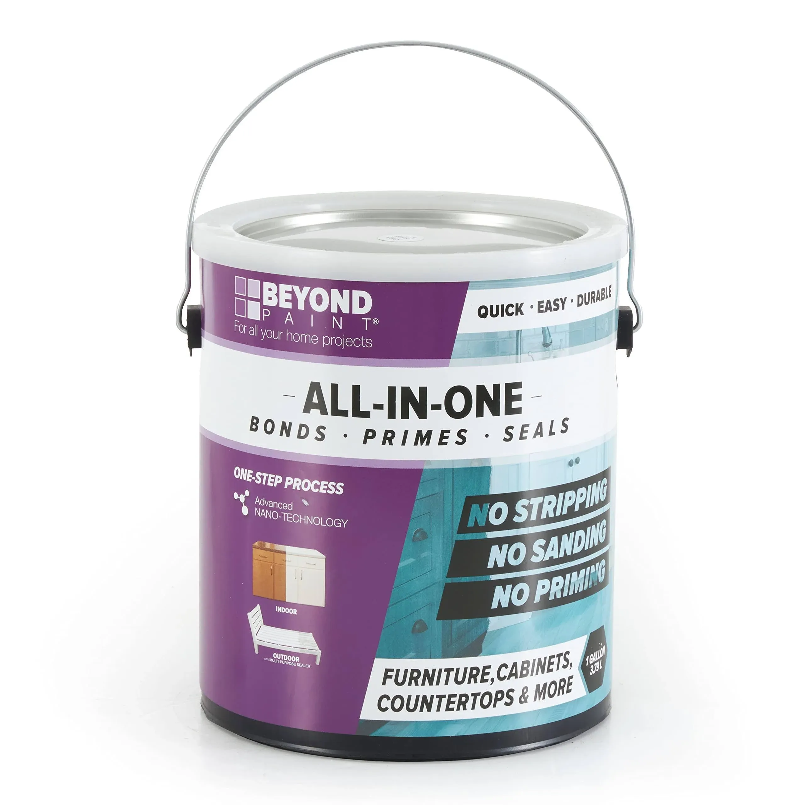 Beyond Paint BP24 All-in-One Refinishing Paint, Bright White, 1 Gallon