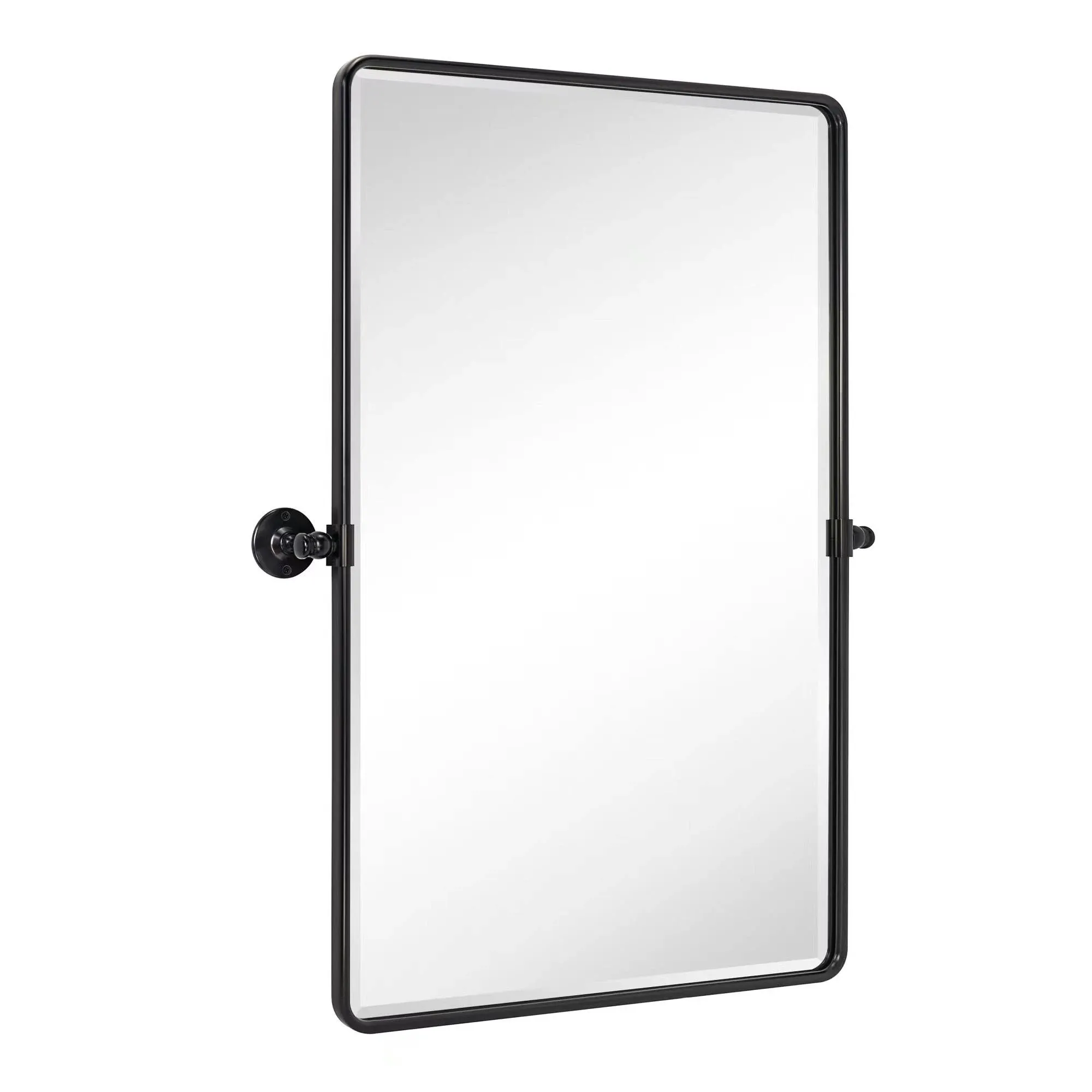 Woodvale Rectangle Metal Wall Mirrors - Rubbed Bronze - 23" x 35"