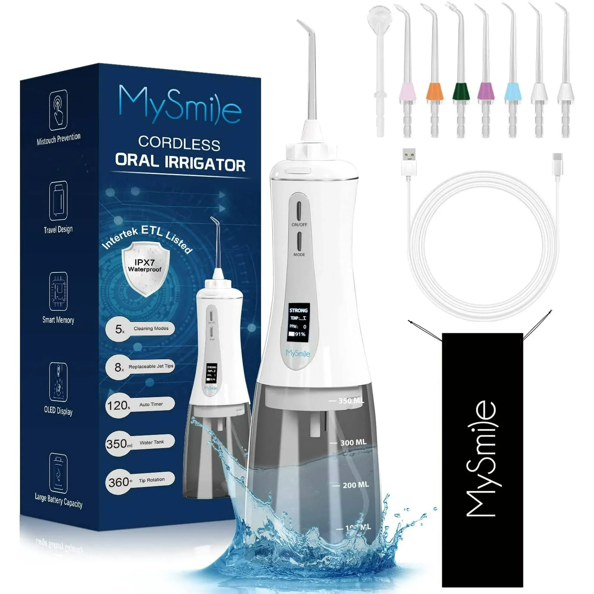 MySmile Teeth Whitening Gel Pen Refill Pack 3 Non-Sensitive Teeth Whitening