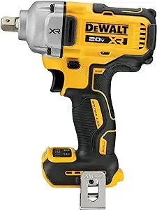 DEWALT 20V MAX XR Cordless Impact Wrench, 1/2", Includes Detent Pin Anvil and Belt Clip, Bare Tool Only (DCF892B)