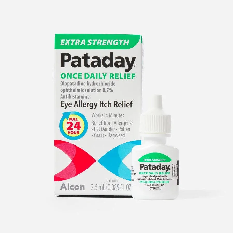 HSA-Eligible | Pataday Once Daily Extra Strength Eye Allergy Itch Drops, 2.5 ml