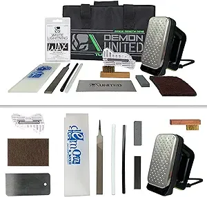 Demon Complete Basic Tune Kit with Wax- Everything Needed to do a Basic Tune and Wax for Your Skis and Snowboard **Made in USA Wax**