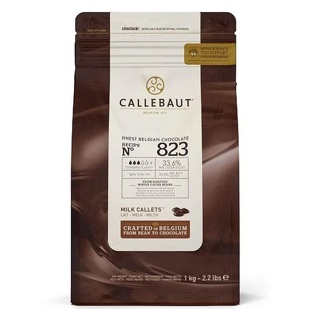 Callebaut Milk Chocolate Callets, 2 Pound