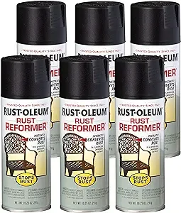 Rust-Oleum 215215-6PK Stops Rust Rust Reformer Spray, 10.25 oz, Black, 6 Pack