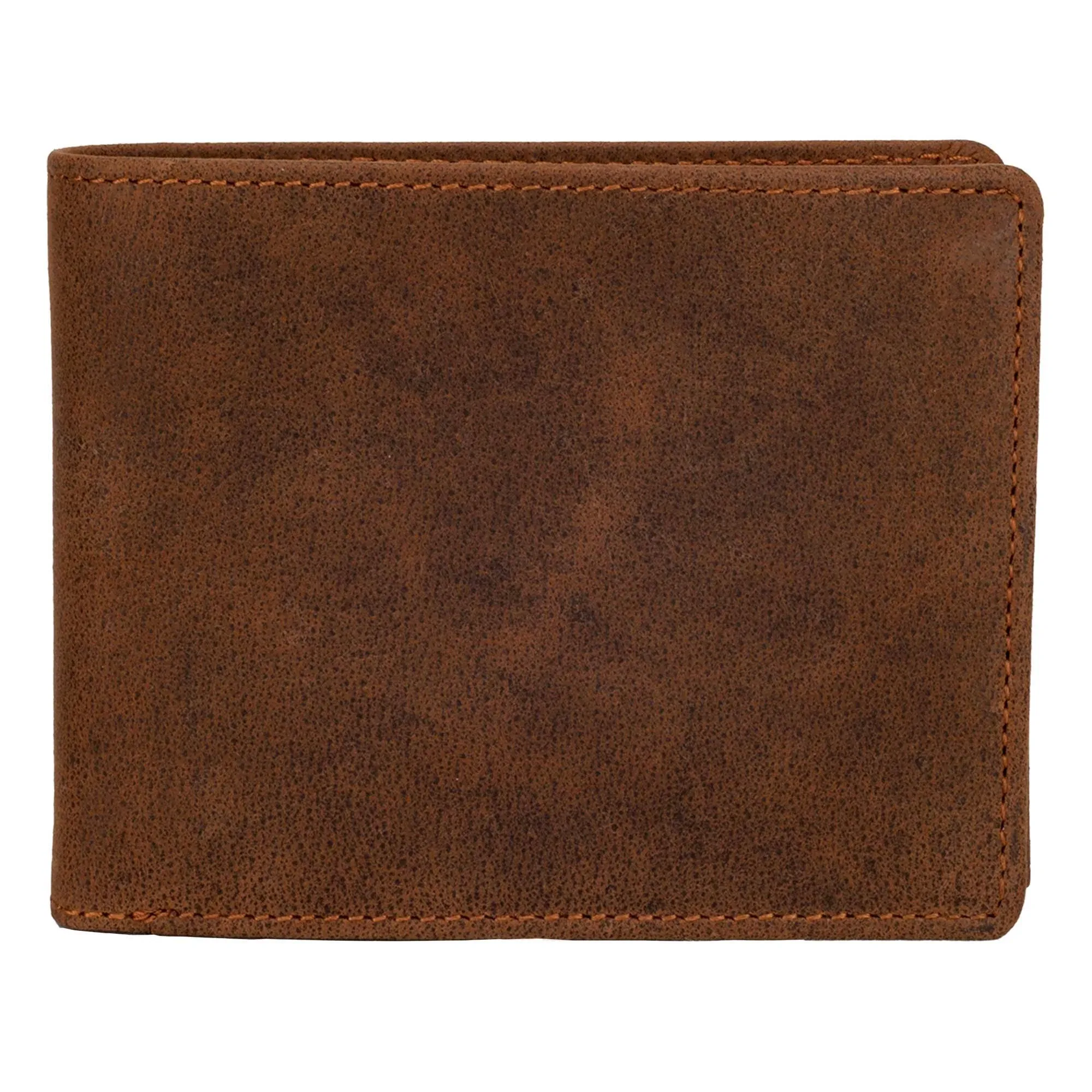 Men's DiLoro Full Size Large Leather Bifold Wallet Flip ID Zip and Coin Compartment with RFID Protection Anti Theft