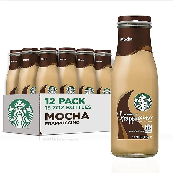 Starbucks Frappuccino Coffee Drink Mocha 13.7 fl oz Bottles 12 Pack