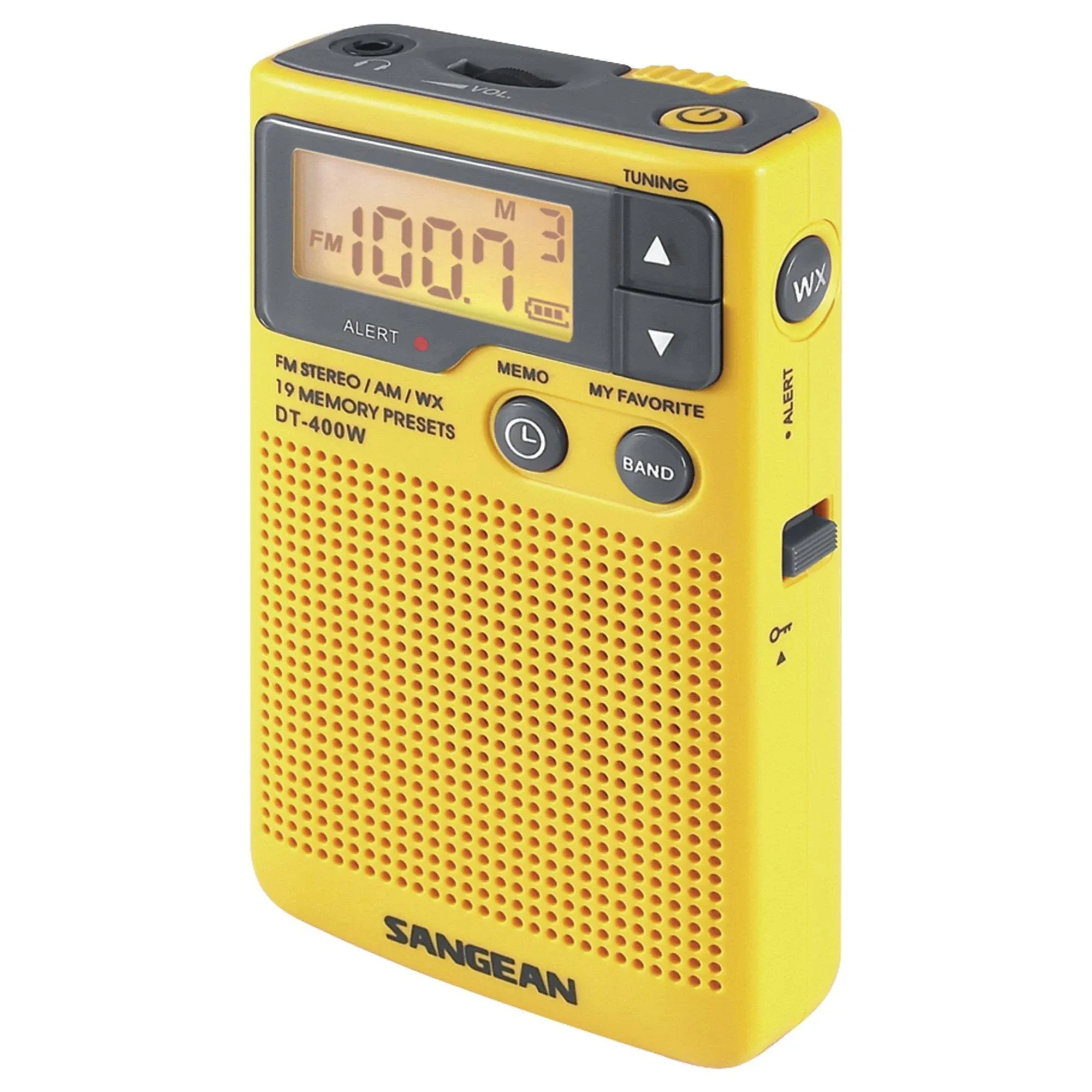 Sangean DT-400W AM/FM Digital Weather Alert Pocket Radio