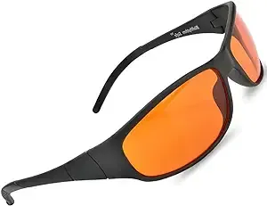 Eyekepper Blue Blocking Amber Bifocal Glasses for Sleep-Nighttime Bifocal Readers-Special Orange Tinted Glasses (Black)