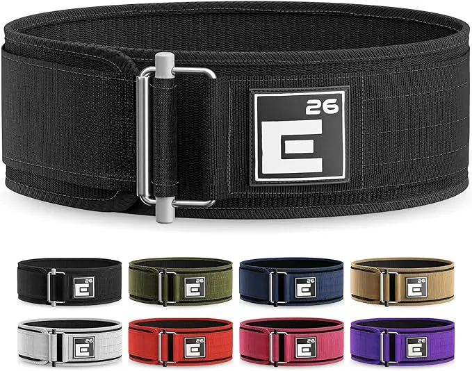 Self Locking Weightlifting Belt Carbon Black / Small