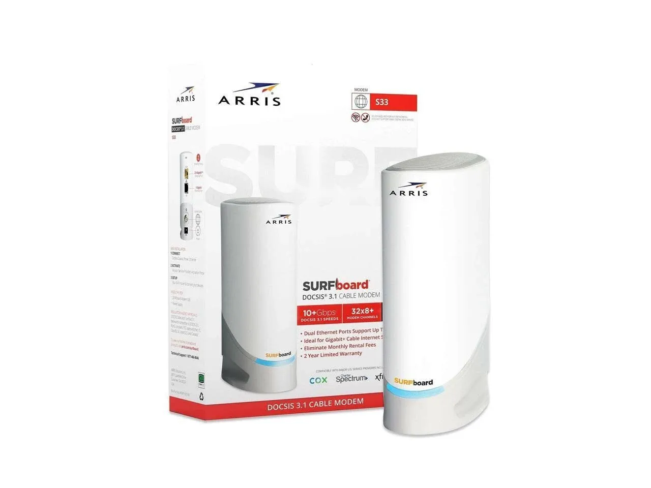 Arris SURFboard S33 DOCSIS 3.1 Cable Modem