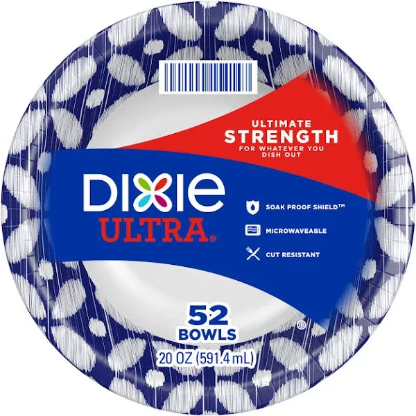 Dixie Ultra Paper Bowls, 20 oz, 108 Count