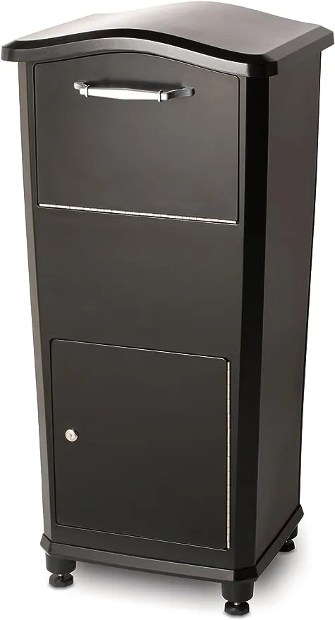 Architectural Mailboxes 6900B-10 Elephantrunk Parcel Drop Box Black