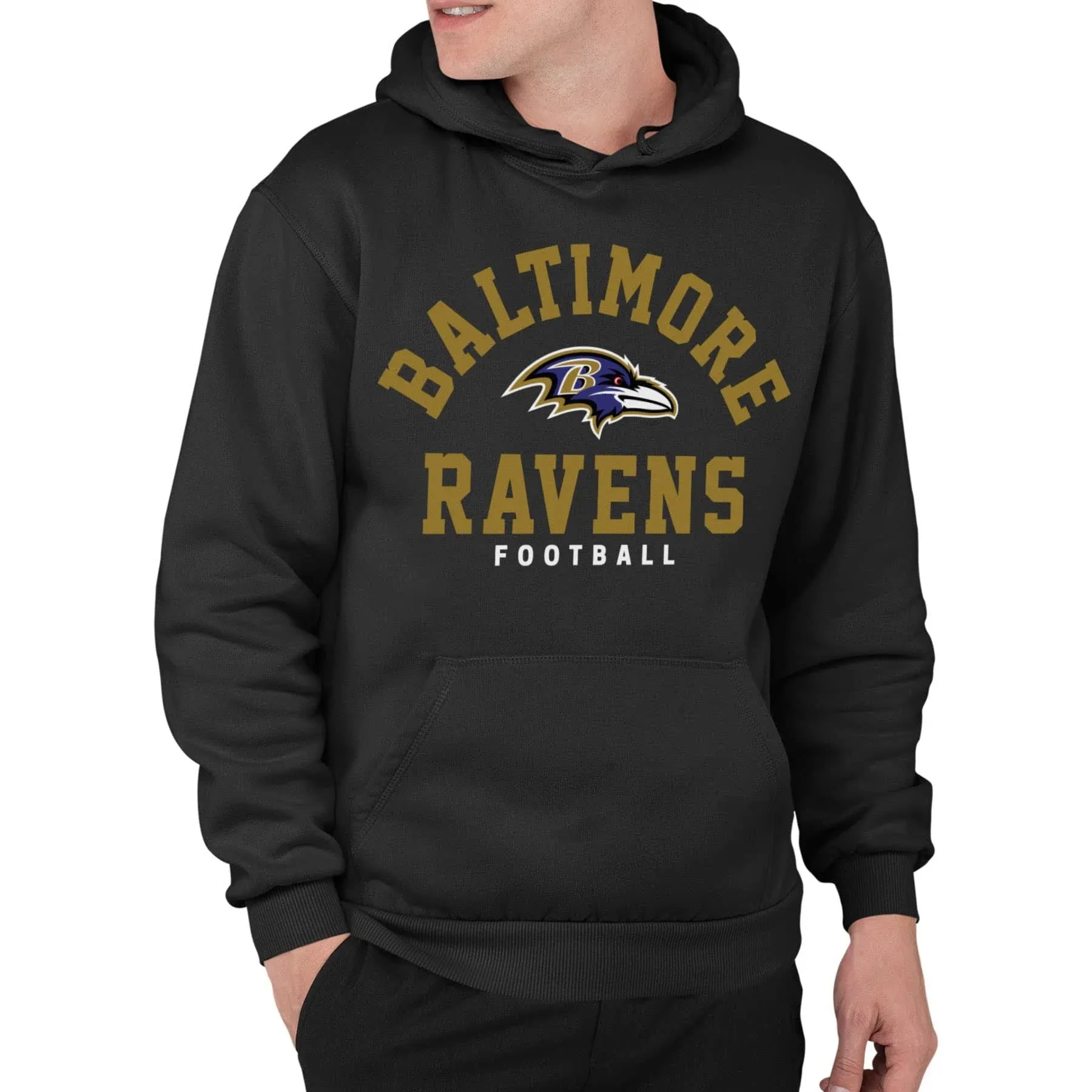 Clothing x NFL - Baltimore Ravens - Classic Team Logo - Unisex Adult Pullover...