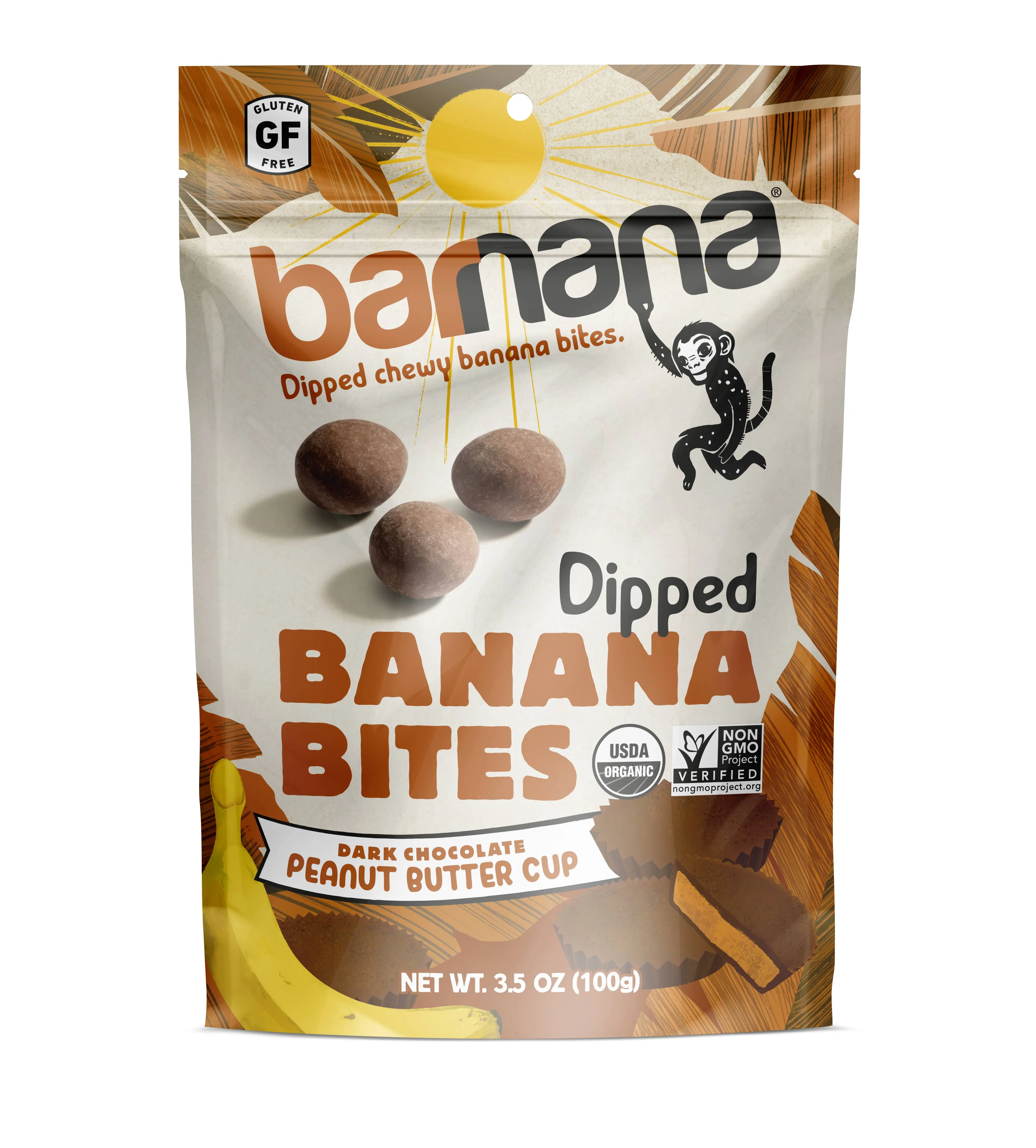 BARNANA Organic Peanut Butter Chewy Banana Bites