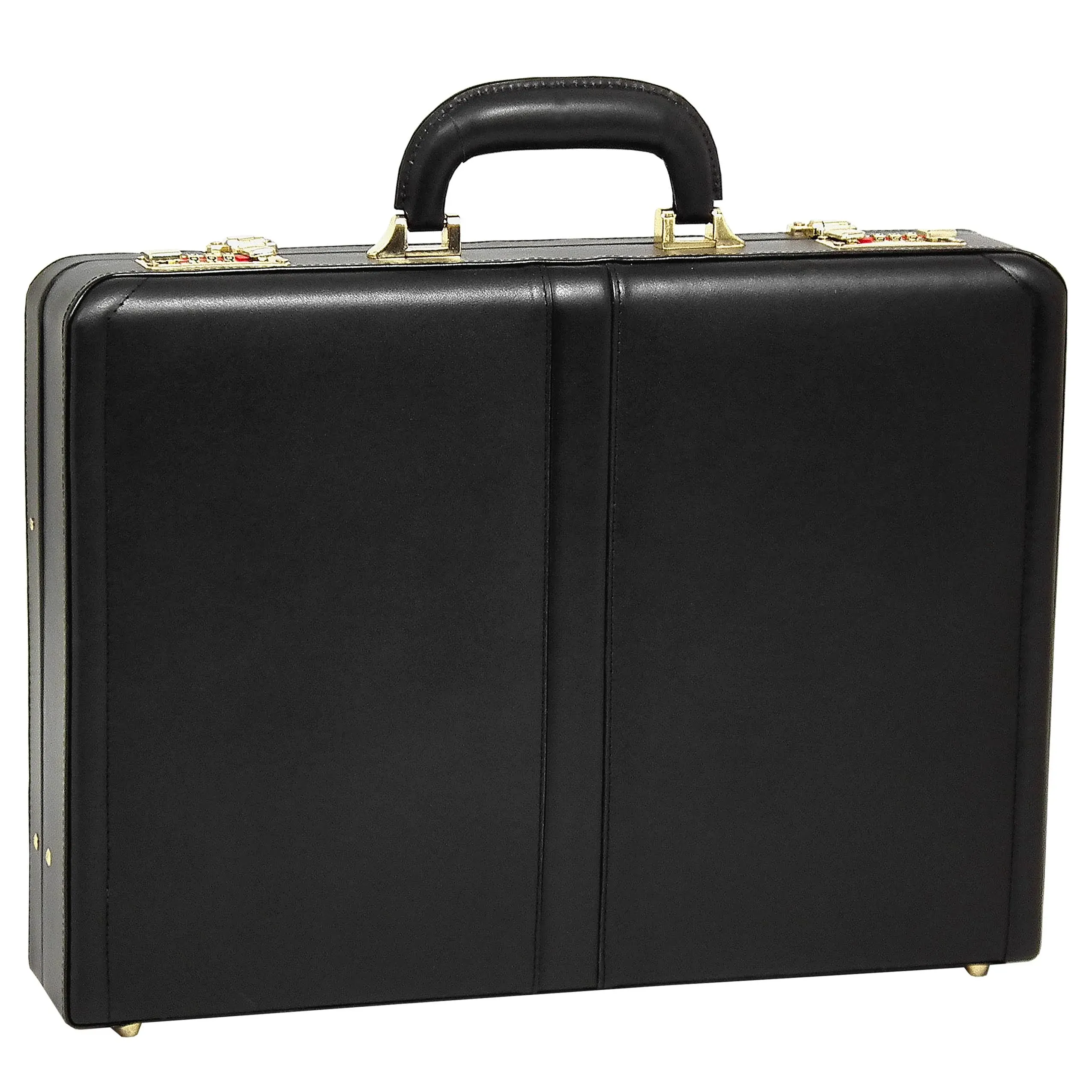 McKlein Reagan - Black Leather Attache Case