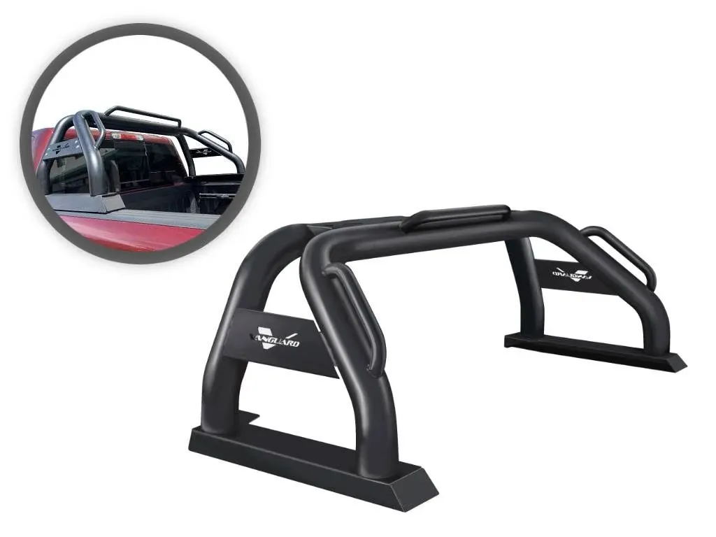 VANGUARD VGRB-1807BK Black Powdercoat Classic Bed Bar | Compatible with 14-24 Chevrolet Colorado / 14-24 GMC Canyon / 05-24 Toyota Tacoma