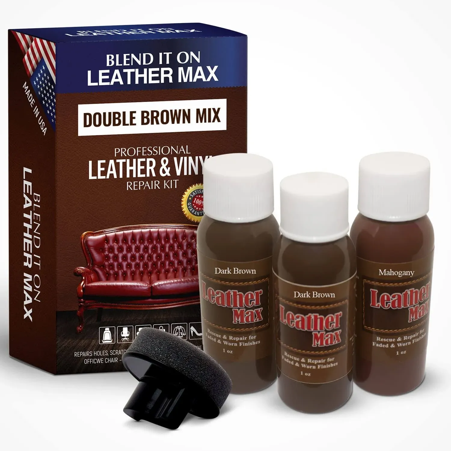 Blenditon Leather Max Quick Blend Refinish and Repair Kit Restore Couches Recolor ...