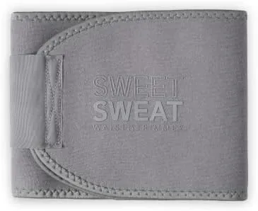 Sweet Sweat Waist Trimmer for Women and Men - Sweat Band Waist Trainer for High-Intensity Training & Workouts