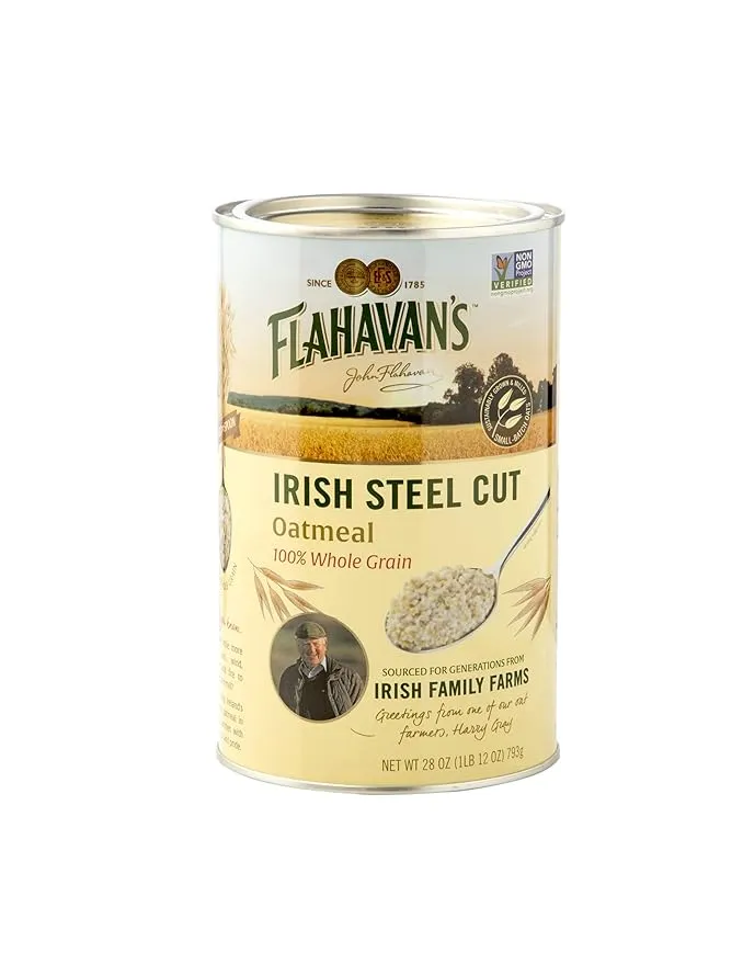 Irish Steel Cut Oatmeal Tin, 28 Ounce (Pack of 2)