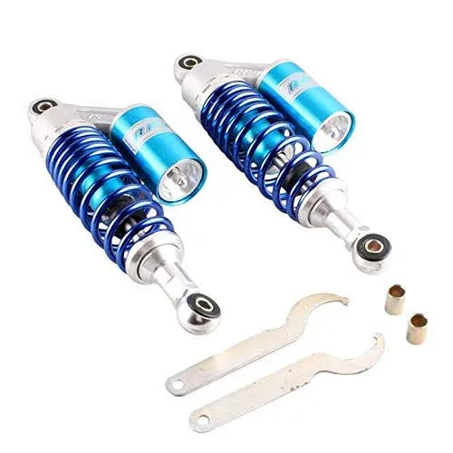 Mallofusa 11 inch 280mm Pair Motorcycle Shock Absorber Rear Suspension Universal Compatible for Honda Suzuki Yamaha Kawasaki ATV Go Kart Quad Dirt