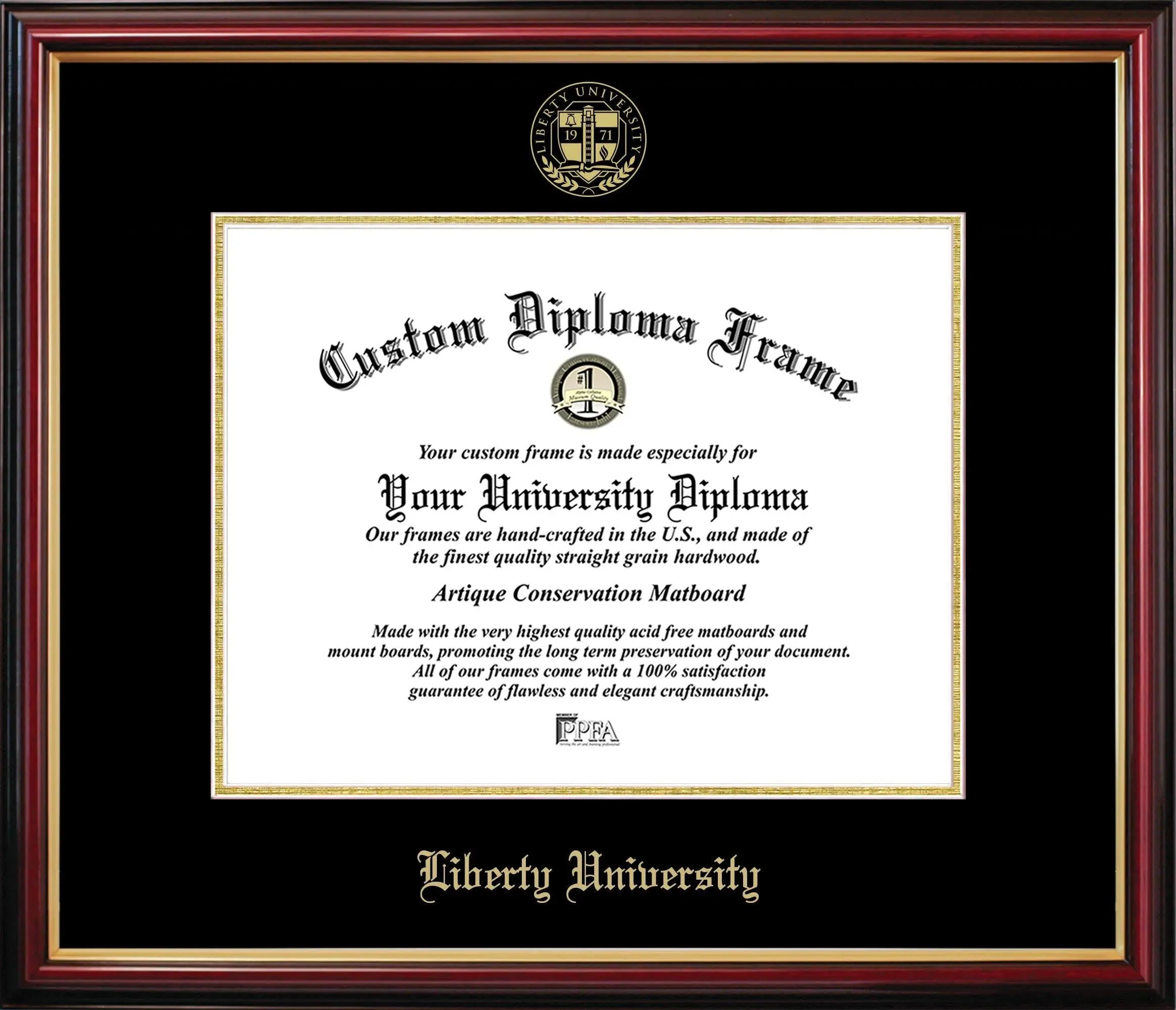 Campus Images Liberty University Petite Diploma Frame