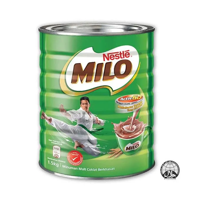 Nestle Milo Malaysia 3.3 Pound (1.5kg) Halal Beverage Mix Chocolate Malt Powder Tin Can Fortified Powder Energy Drink CocoaNestle Milo Malaysia 3.3 Pound (1.5kg) Halal Beverage Mix Chocolate Malt Powder Tin Can Fortified Powder Energy Drink Cocoa