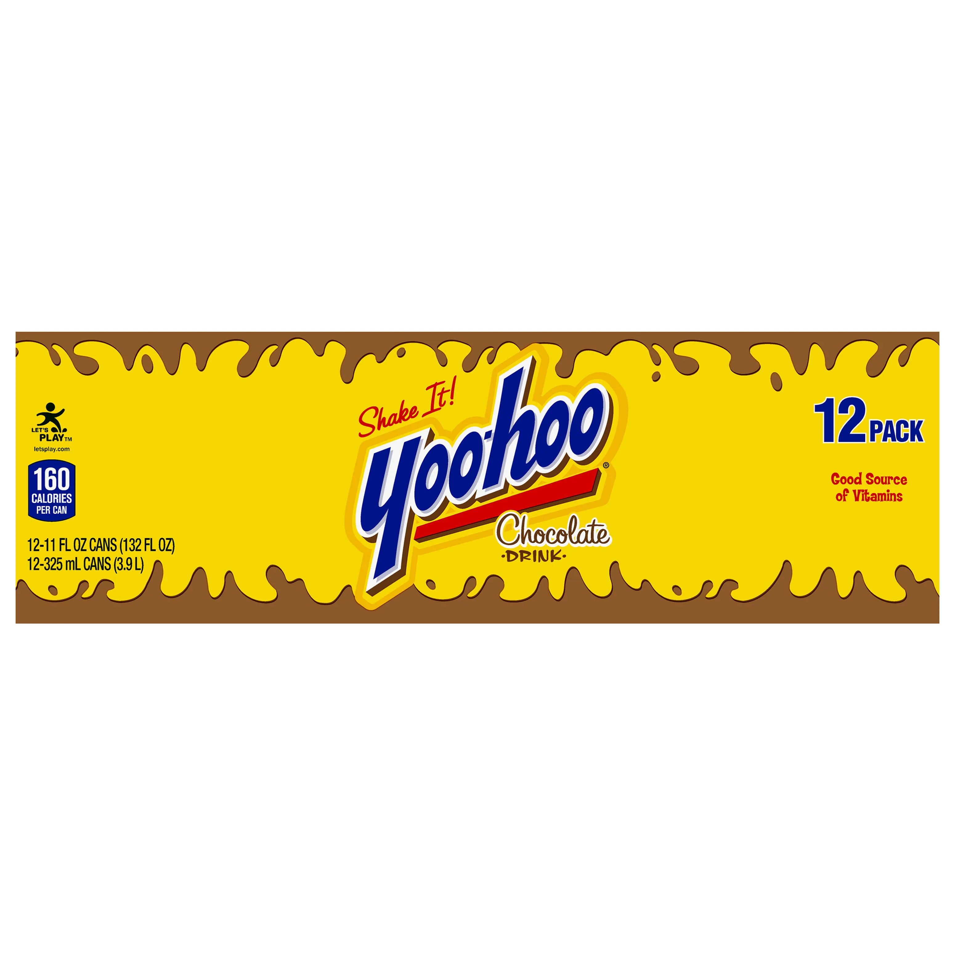 Yoo Hoo Chocolate Drink, 12 Oz Cans, 12 Pack, In Snackur Safe Ship Box