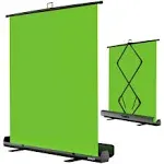 Upgrate EMART Green Screen, 61 x 72in Collapsible Chroma Key Panel for Background Removal, Portable Retractable Wrinkle Resistant Chromakey Green Backdrop with Auto-Locking Frame, Aluminum Hard Case