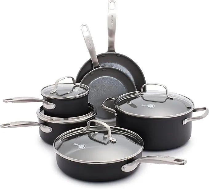 GreenPan Chatham Ceramic Nonstick 10-Piece Cookware Set