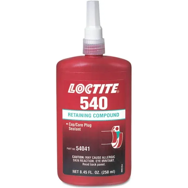 Loctite 88545 540 Core Plug Sealants, 250 mL Bottle, Blue