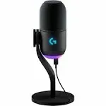 Logitech Yeti GX Lightsync Dynamic RGB Gaming Microphone ,Black