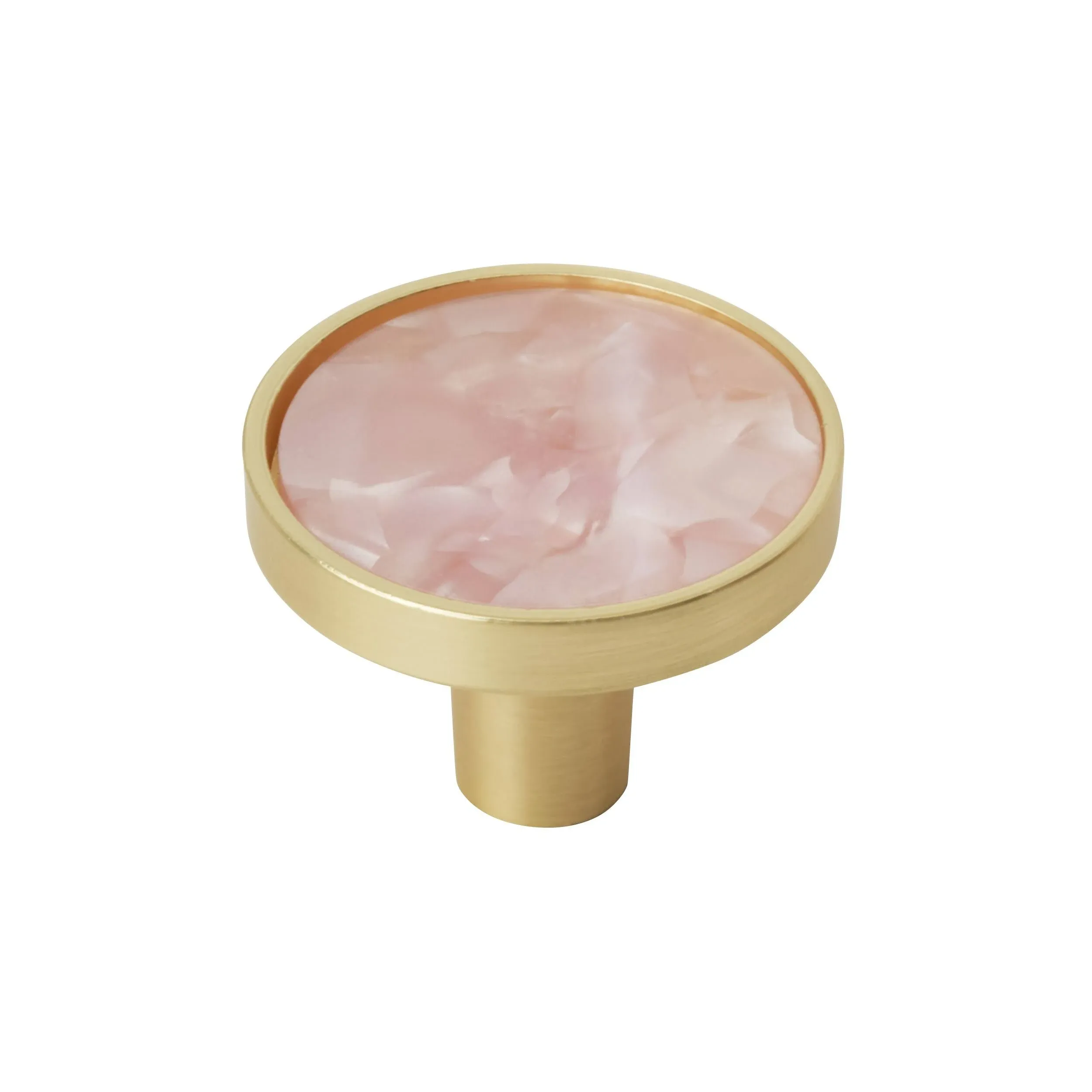 Amerock - Accents - 1-1/4 inch (32mm) Diameter Gold/Pink C 2PK36971PNK