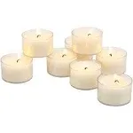 Stonebriar Bulk 48 Pack Unscented Smokeless Long Clear Cup Tea Light Candles ...