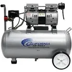 California Air Tools 8010 Steel Tank Air Compressor Ultra Quiet, Oil-Free, 1.0 HP, 8 Gal