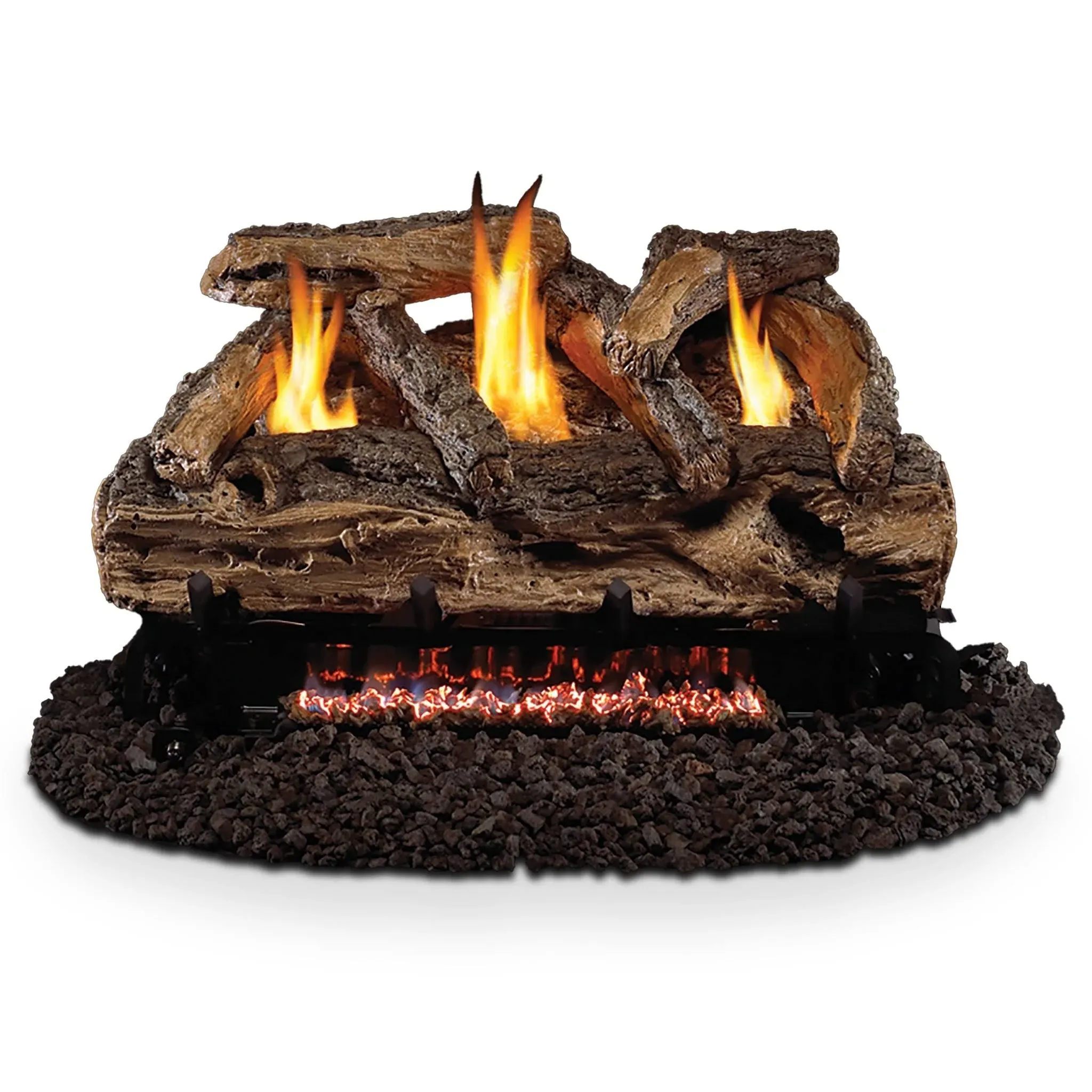 Peterson Real Fyre 24-inch Split Oak Log Set with Vent-free G9 Burner