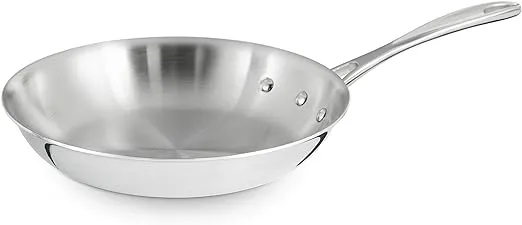 Tramontina Gourmet 10 in. Tri-Ply Clad Induction Ready Stainless Steel Fry Pan