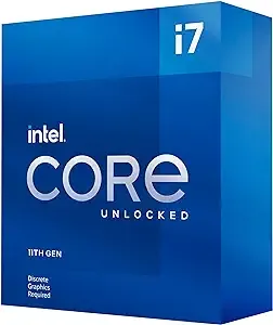 Intel® Core™ i7-11700KF Desktop Processor 8 Cores up to 5.0 GHz Unlocked LGA1200 (Intel® 500 Series & Select 400 Series Chipset) 125W