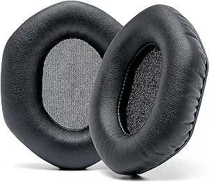 WC Wicked Cushions Replacement XL Ear Pads For Vmoda Headphones - Compatible with Vmoda M100 & Crossfade Series | Soft Leather, Luxurious Memory Foam, Added Thickness, Enhanced Noise Isolation | Black