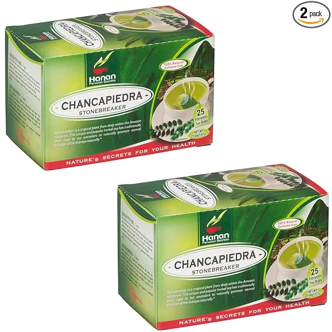 Hanan PS Hanan Stone Breaker Chanca Piedra Herbal Tea 100% Peru Natural Kidney