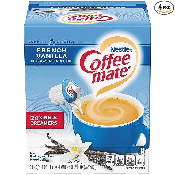 Nestle Coffee-Mate 15 oz. French Vanilla Non-Dairy Coffee Creamer Shaker - 12/Case