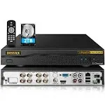 2TB 8-Channel 5-in-1 Digital Video Recorder 5.0MP HD Security DVR Recorder AHD/Analog/TVI/CVBS/IP Security Camera System, Size: One size, Black