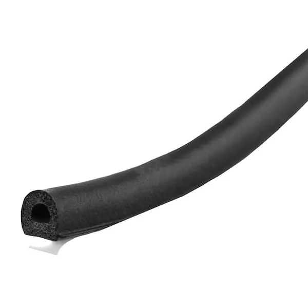 M-D 17-ft x 11/32-in Black Rubber Foam Window Weatherstrip