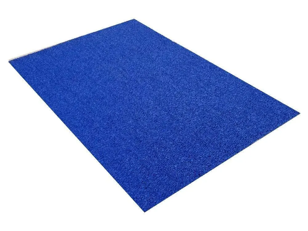 VinLoop Vinyl Pool, Bathroom, Locker Room, Shower, Spaghetti Mat by MattingExperts Drains Water, Comfortable Looped Mat (3x2, Blue)