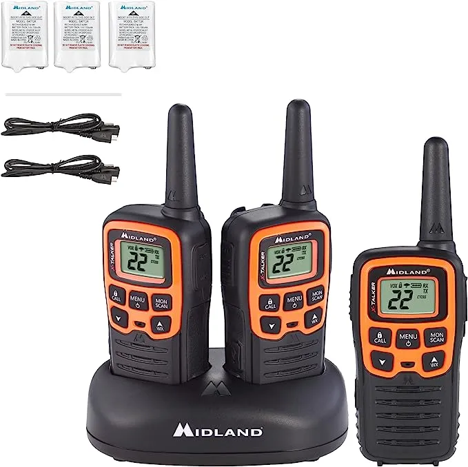 Midland - X-Talker 28-Mile, 22-Channel FRS/GMRS 2-Way Radios (3-Pack)