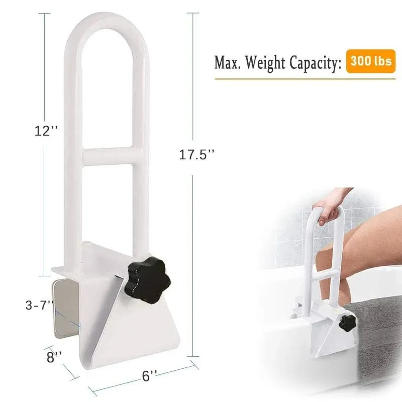 Vaunn Adjustable Bathtub Safety Rail Shower Grab Bar Handle