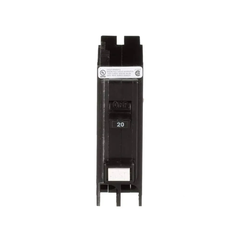 Eaton GFTCB120CS Ground Fault Circuit Breaker Self-Test Single Pole 20-Amp