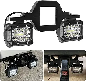 LED Work Light Pods 4 Inch LED Light Bar with 2.5 Inch Towing Hitch Mount Bra...