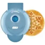 Dash Mini Maker Waffle, Snowflake - Blue