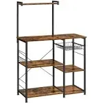 VASAGLE Industrial Brown Bakers Rack with Shelves KKS35X